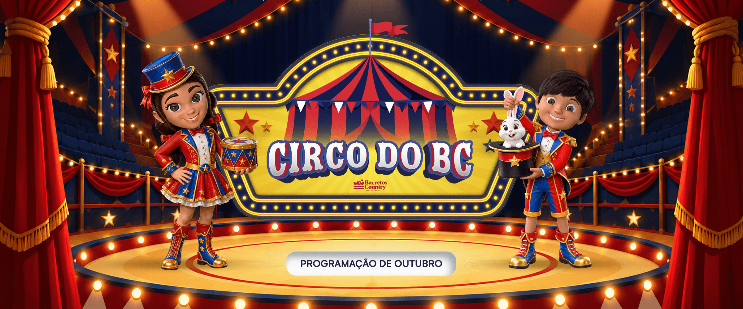 Circo do BC — Programação de Outubro do Barretos Country