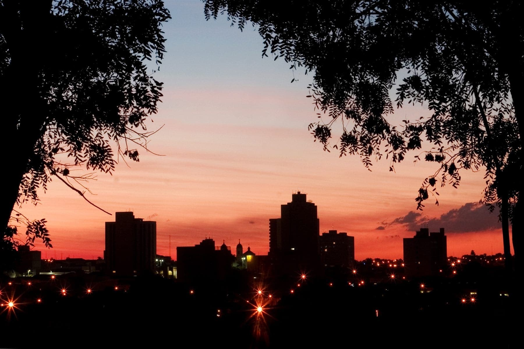 Barretos ao entardecer